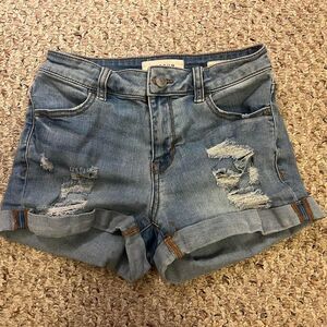 Pacsun Shorts Women's 24 Blue Distressed Grunge